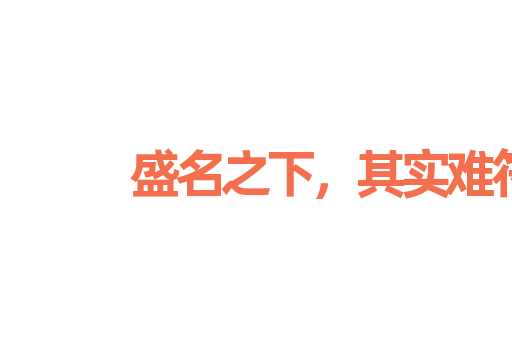 盛名之下，其实难符